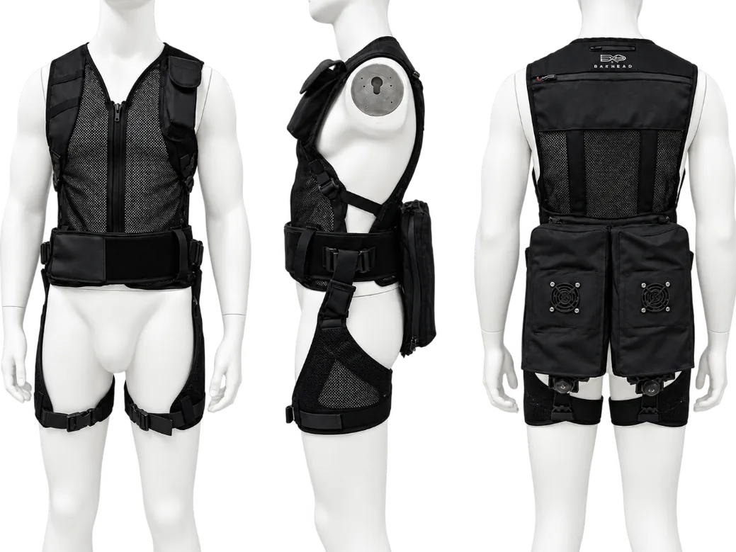 Bionic Suit Waist의 정면·측면·후면 3방향 모습